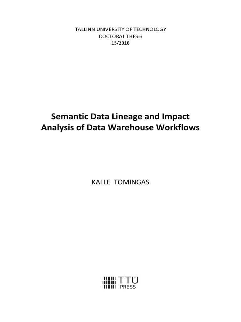 Semantic Data Lineage and Impact Analysi | PDF | Data Warehouse | Data