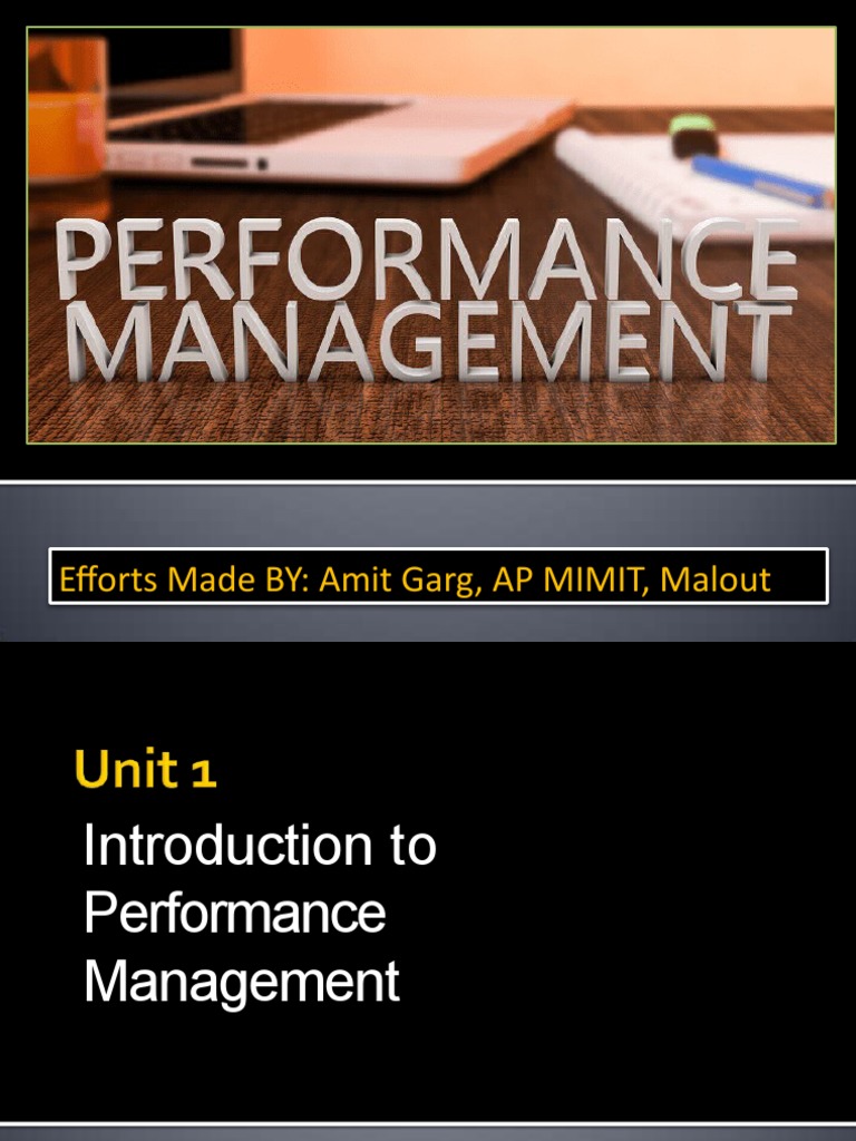 Overview of Performance Management | PDF | Performance Management ...