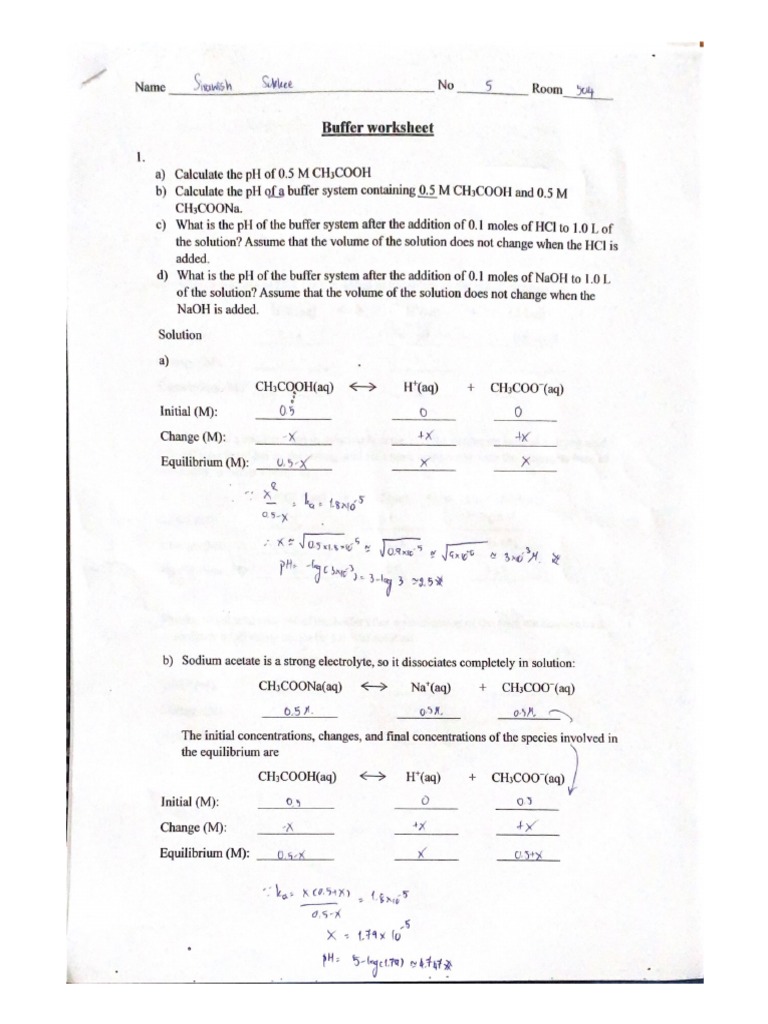 Buffer Worksheet1 PDF