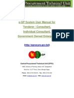 e-GP System User Manual - Tenderer - Consultant