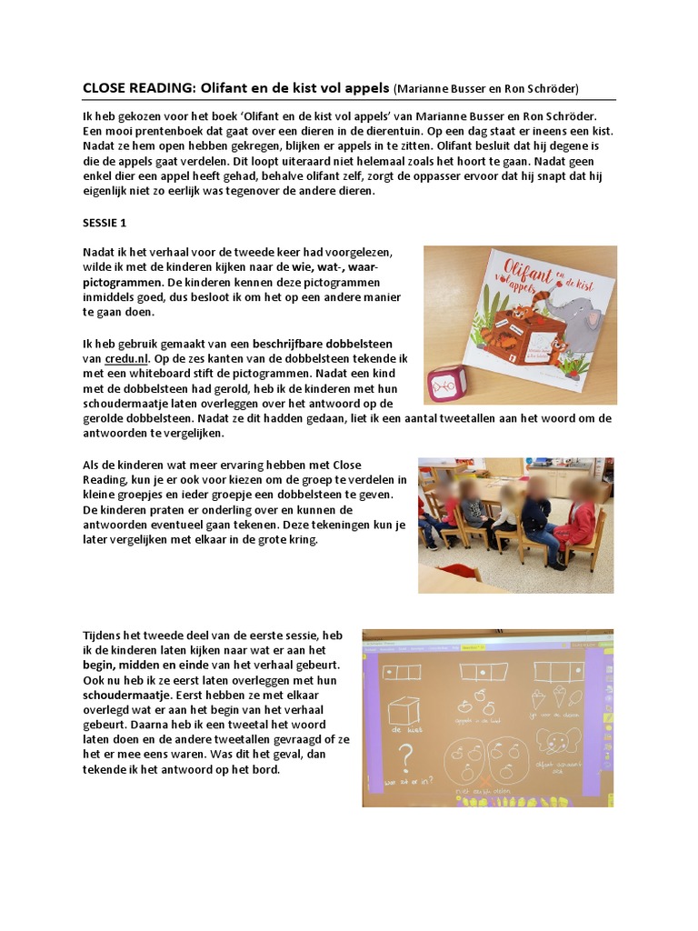 Close Reading Uitgewerkte Voorbeelden | PDF