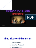 Introduksi - Ilmu Ekonomi Dan Bisnis