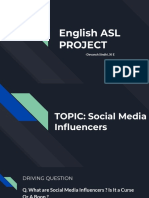 English ASL On Social Media Influencers