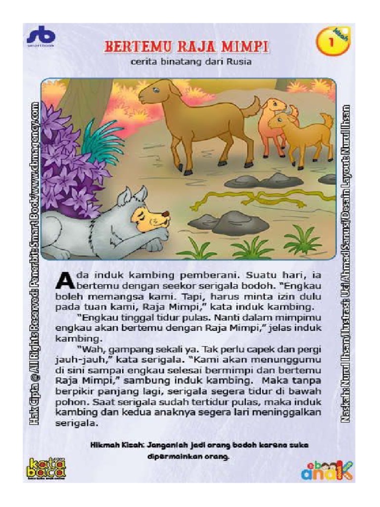 Kisah Tentang Anak Kambing Yang Cerdik | PDF | Seni