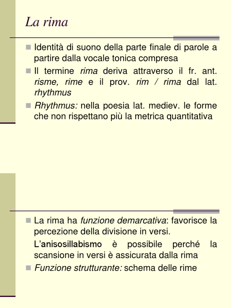 La Rima | PDF