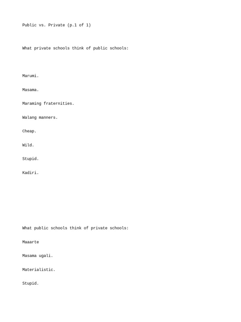 Public vs private pdf