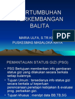 Pemantauan Perkembangan Balita