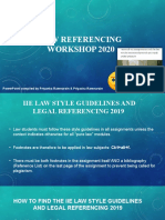 IIE Law Referencing Guide PowerPoint