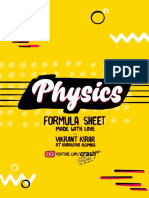 CrashUp Physics Formula Sheet