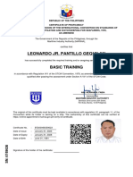 Leonardo Jr. Pantillo Gequilan: Basic Training