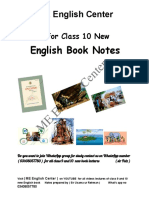 Notes Class 10 New English Book
