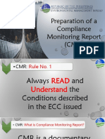 Compliance Monitoring Report (CMR) - Shiela Grace Rufino