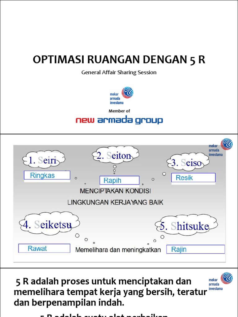 Optimasi Ruang Kerja dengan 5 R | PDF | Bisnis | Teknologi & Rekayasa