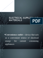 Electrical Supplies and Materials