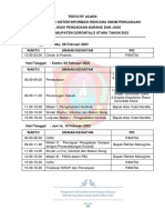 Tentatif Acara Bimtek Sirup Dan Sosis PBJ 2023