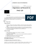 Practical Research I