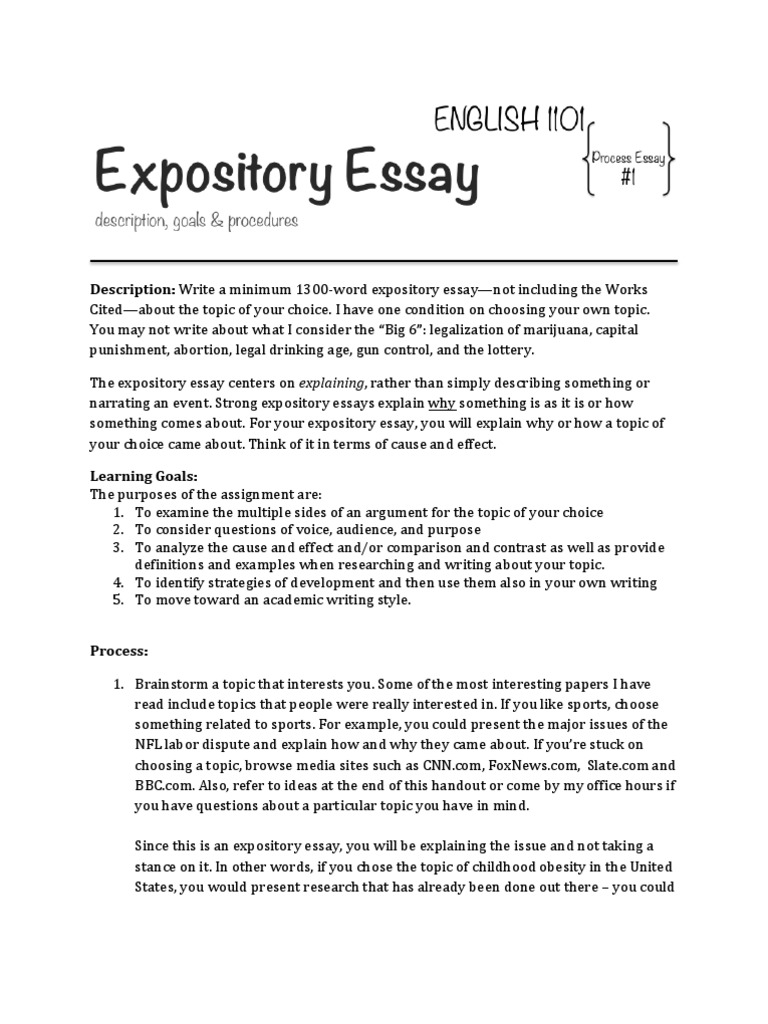 controversial expository essay topics