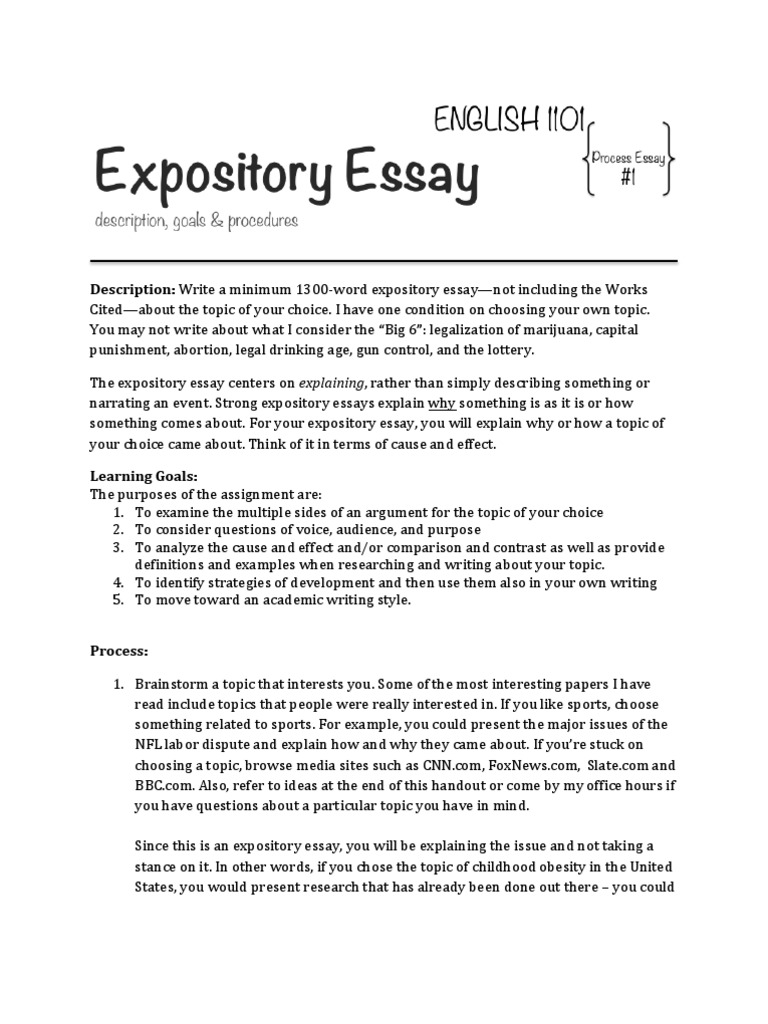 10 examples of expository essay