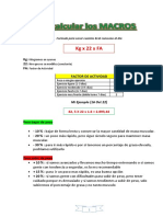 Cómo calcular las calorías diarias, macros y déficit calórico