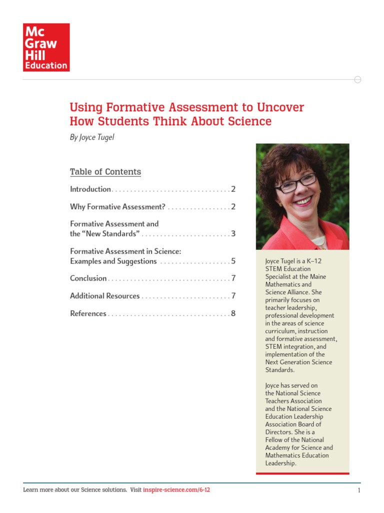 Formative Assessment in Science Classrooms | PDF | Science Education ...
