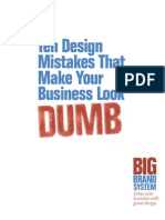 Ten Design Mistakes That Make Your Business Look: Brand