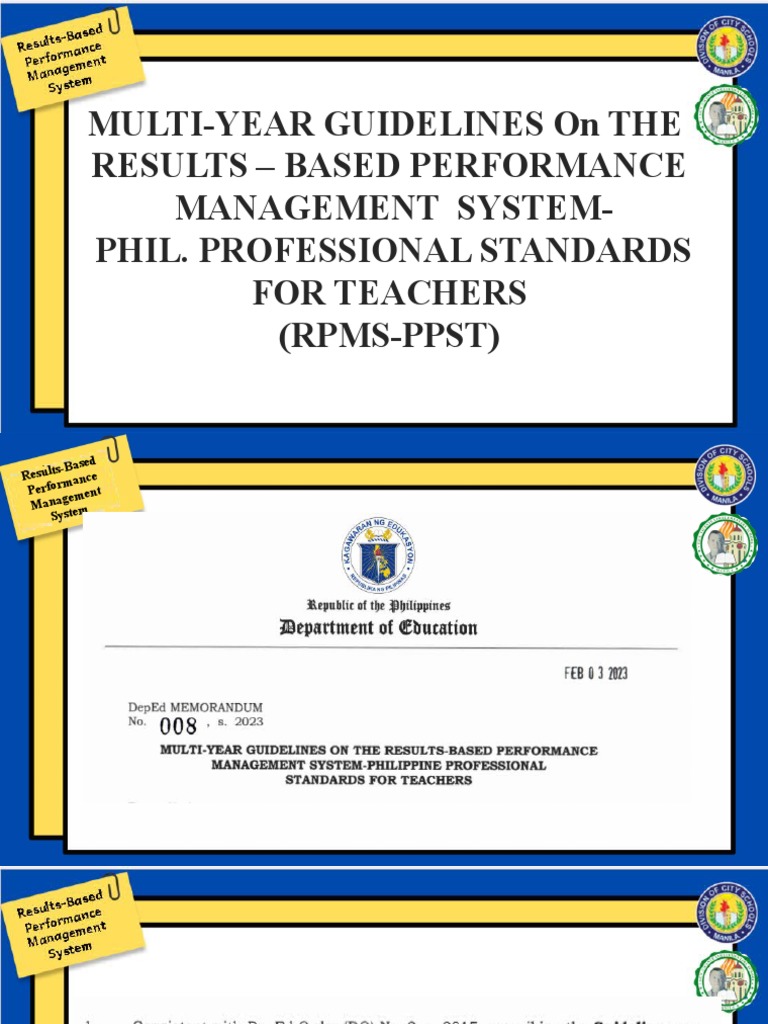 Multi year rpms ppst pdf
