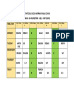 g.4 Time Tables 2nd Term