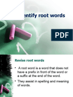 Identify Root Words