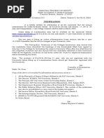 UG Annual Notification