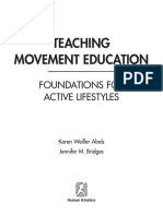 Teaching Movement Education: Foundations For Active Lifestyles