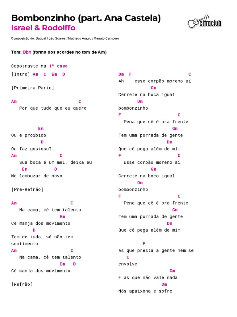 19 - Bombonzinho (Part. Ana Castela) | PDF | Álbuns