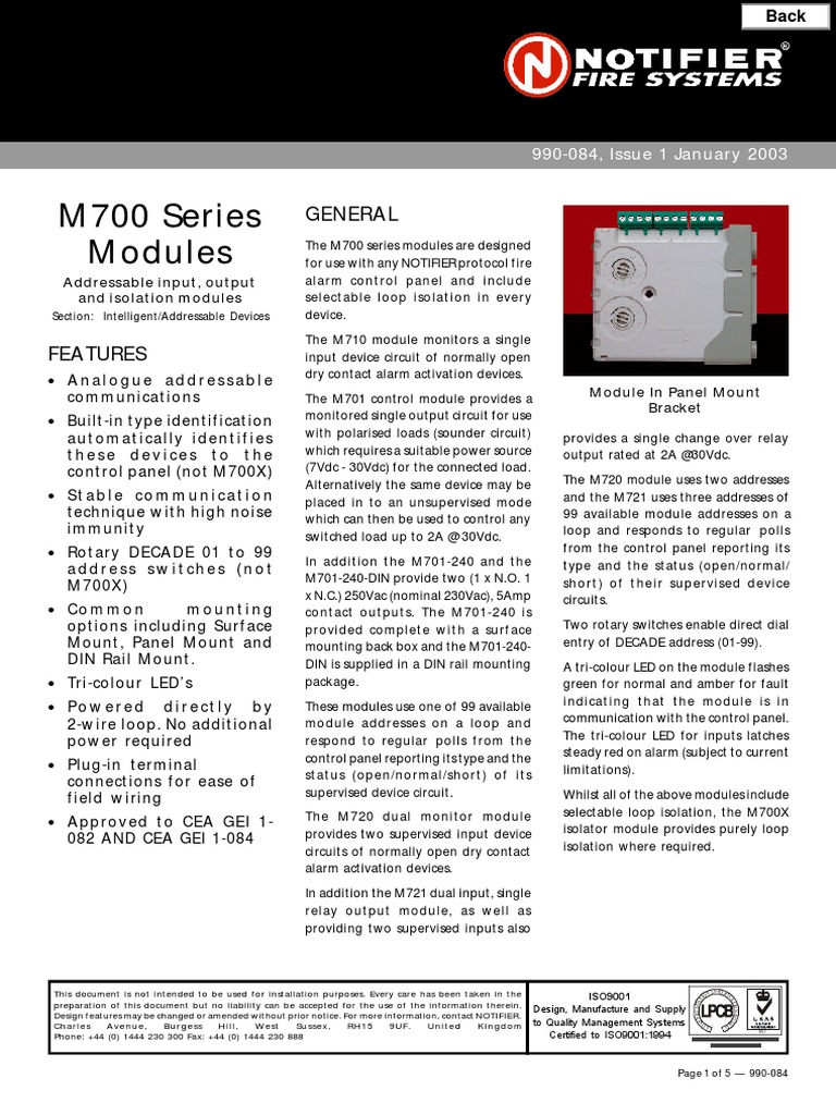 M700 Series Module | Download Free PDF | Power Supply | Switch