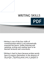 Lect. 4, Writing Skills