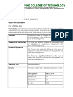 Methods of Research Week 16 Assessment