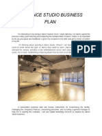 Dance Studio Business Plan