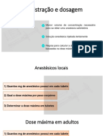 Anestesia Local - Cálculo Da Dose em Odontopediatria