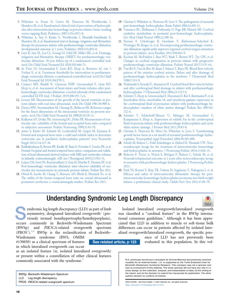 Understanding Syndromic Leg Length Discrepancy PDF Surgery