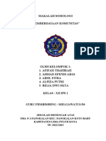 Makalah Pemberdayaan Komunitas