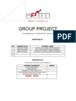Group Project Fundamentals of Marketing (PMK1213