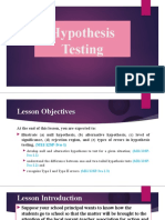 Hypothesis Testing