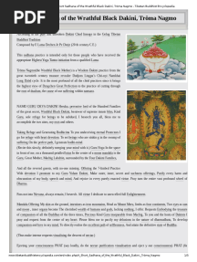 A Short Sadhana of The Wrathful Black Dakini, Tröma Nagmo - Tibetan Buddhist Encyclopedia