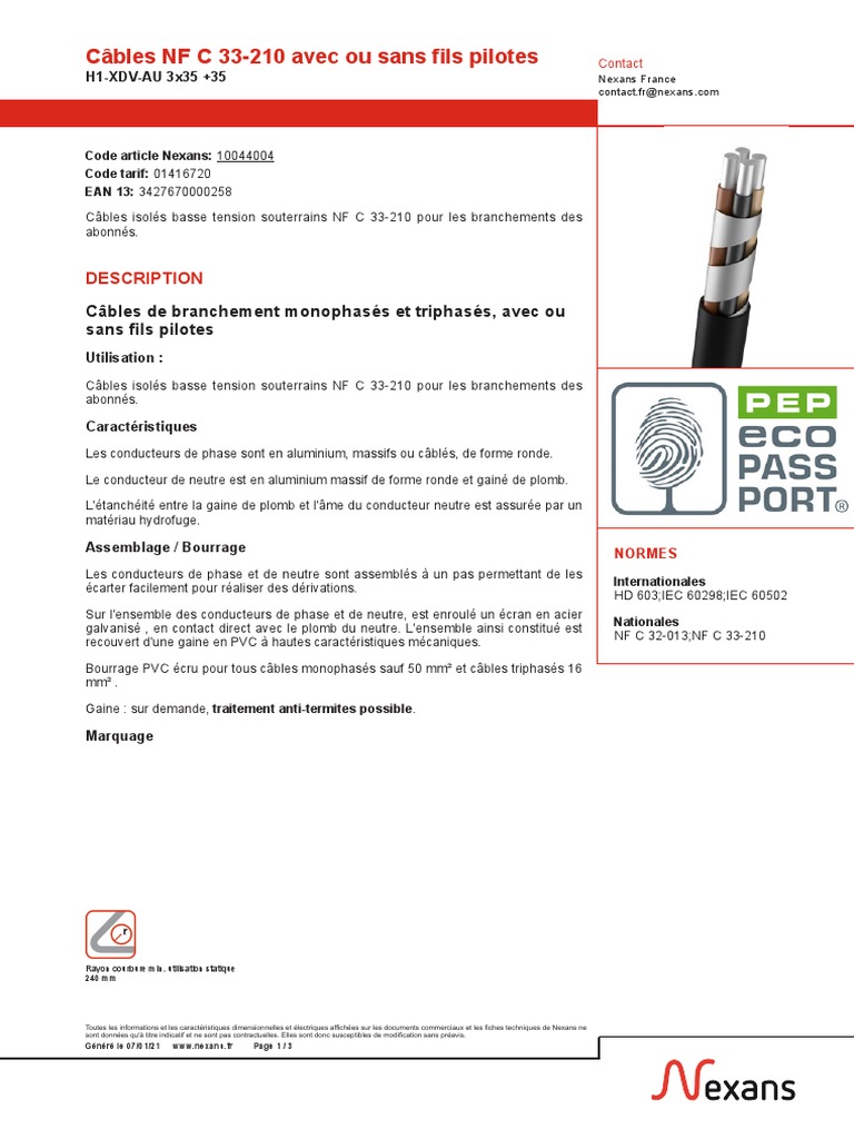Normes NFC 33-210 Pour Les Branchements Des Abonnés | PDF | Génie du ...