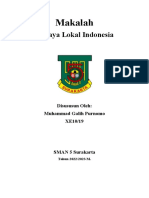 Budaya Lokal Indonesia