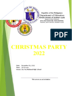 Christmas Party Invitation for Sta. Paz National High School