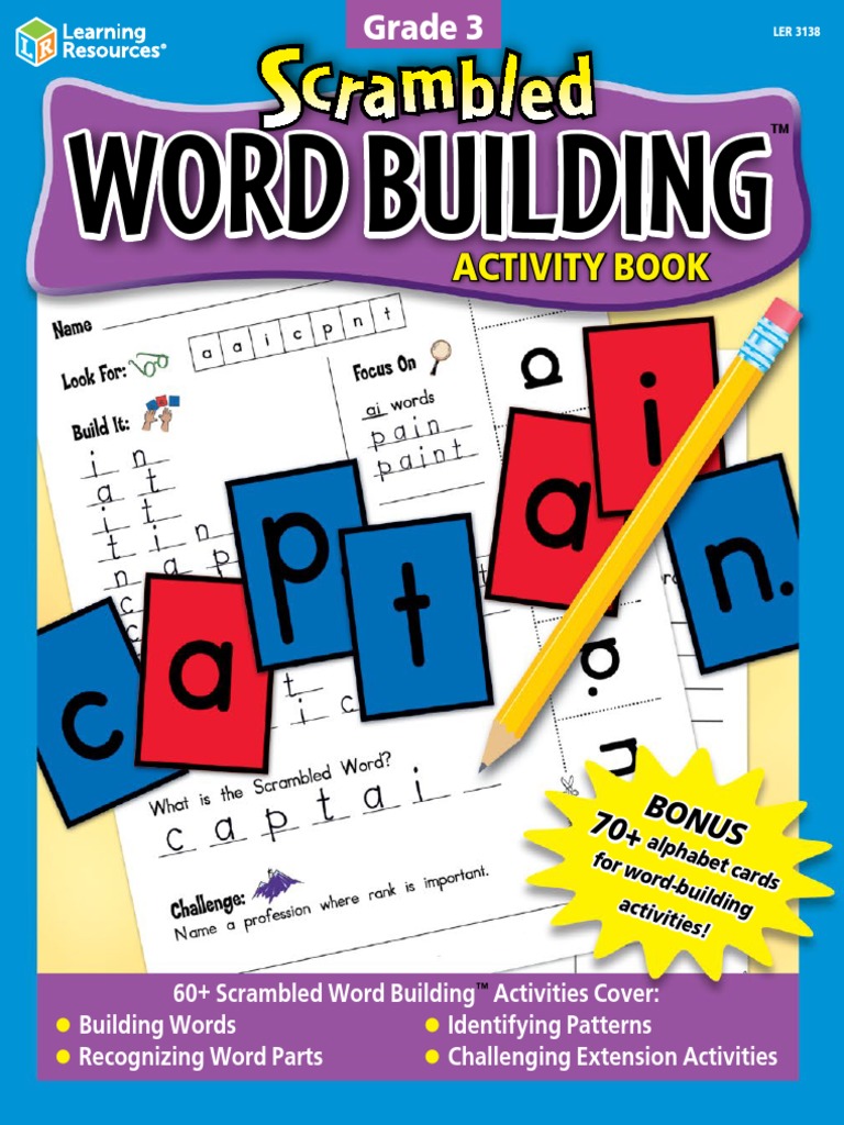 RM Dl.scrambled Word Building Activity Book Grade 3 PDF Word Books