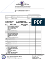 CARD DAY Attendance Sheet