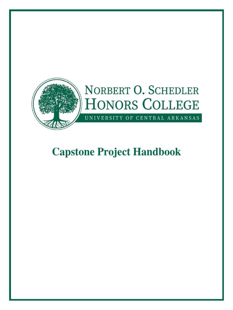 Capstone Project Handbook Download Free PDF Mentorship