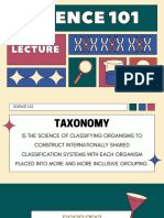 Science 101 Lecture on Taxonomy