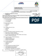 4 Avaliação História e Geografia Gessylene