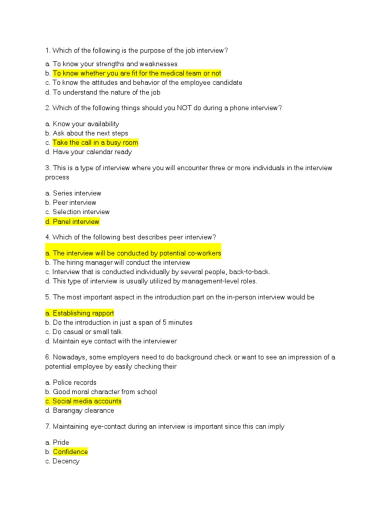 Interview Tips for Nursing Professionals | PDF | Cost Of Living | Nursing